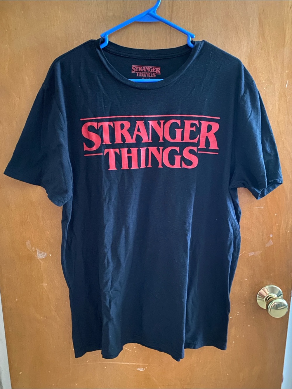 Stranger Things Black Graphic Tee - Men's Size Large